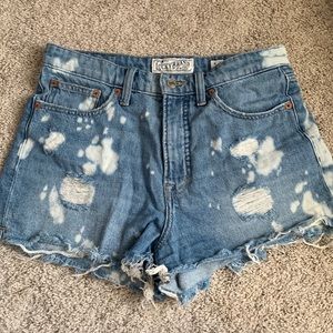 High Rise Lucky Brand Bleached Short
